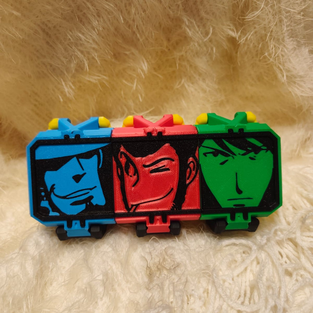 Custodia Beyblade x 3 tasche Semplice a tema Lupin III