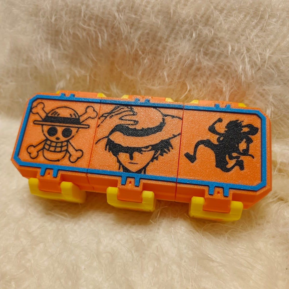 Custodia Beyblade X 3 tasche Semplice a tema One Piece